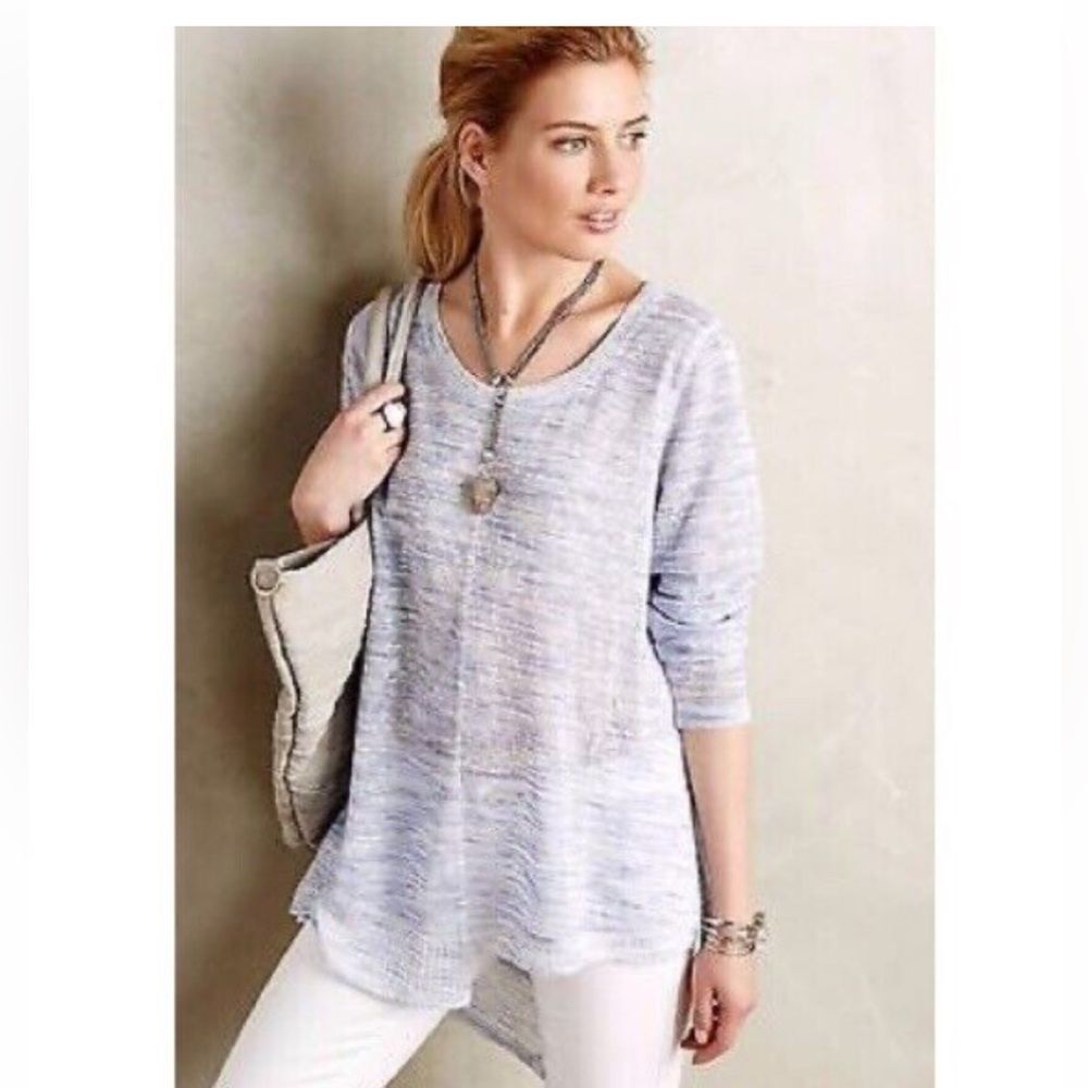 Anthropologie Akemi + Kin Ezri Space Dye Asymmetrical Sweater